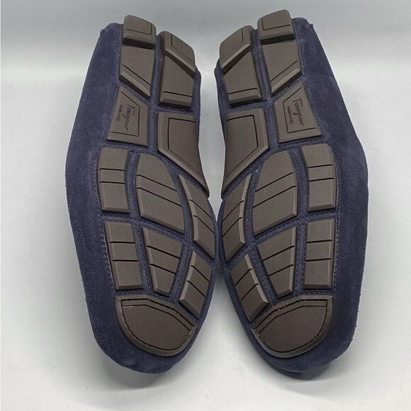 Ferragamo Parigi Gancini Suede Driving Loafer size 12 - Picture 11 of 12